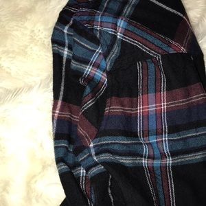 Crop Button-up Flannel